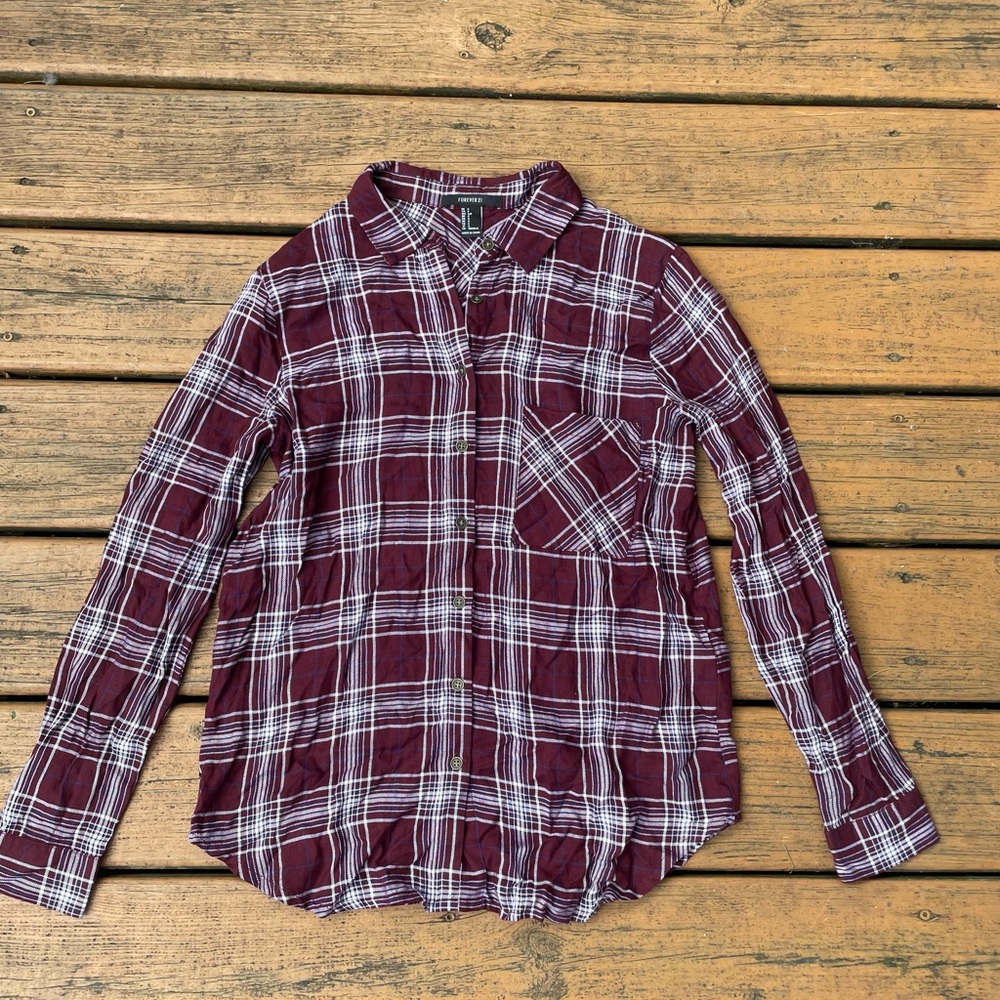 Plaid button up shirt